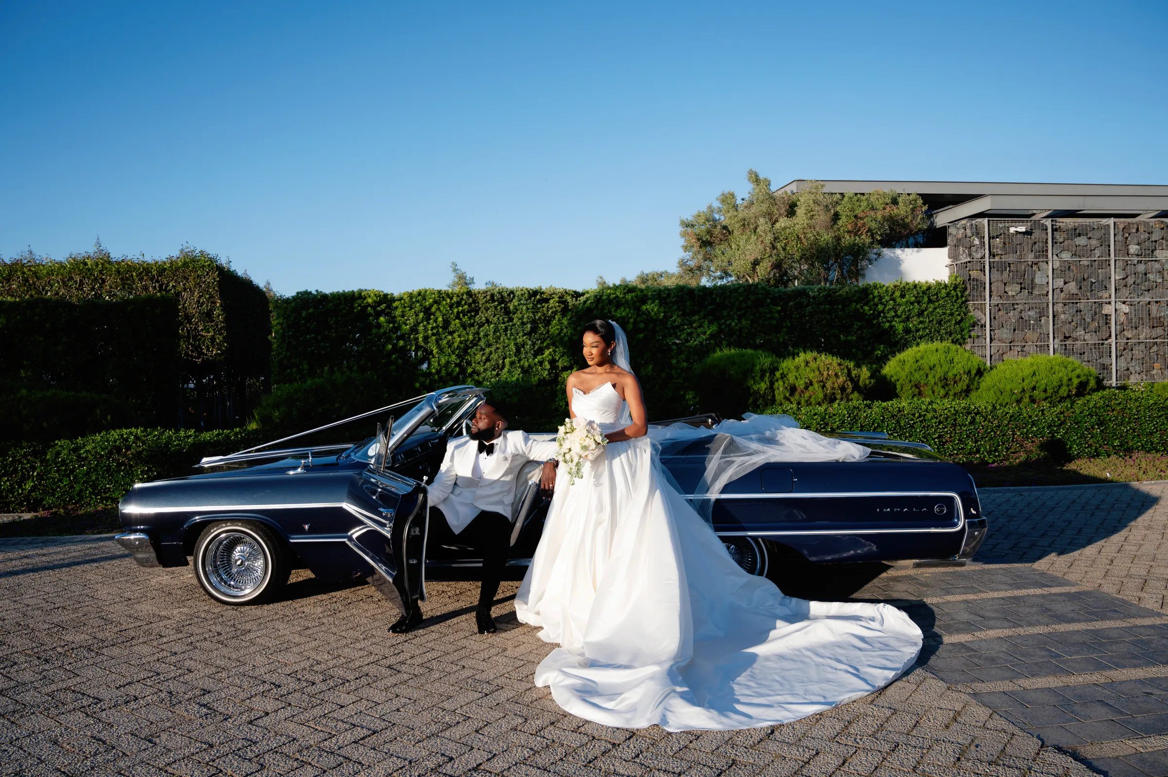 Wedding day arrival